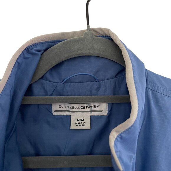 Cutter & Buck CB WeatherTec Beacon Full Zip Men Size M Jacket Windbreaker - Picture 2 of 8